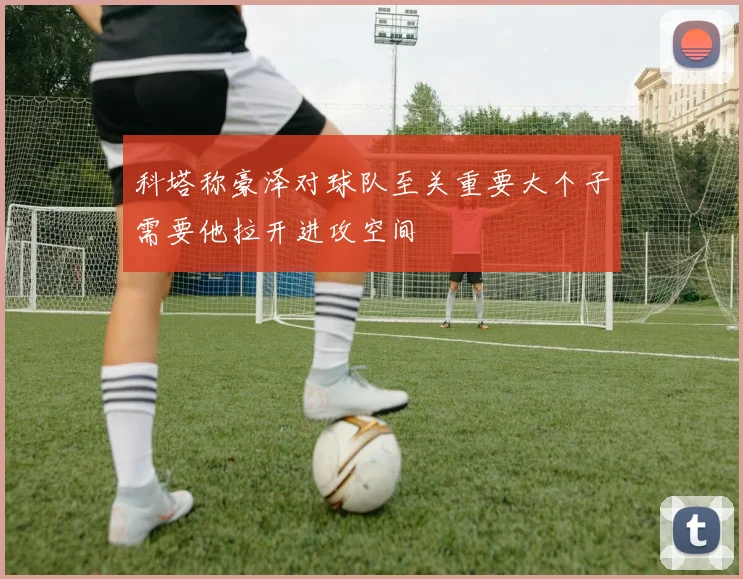 科塔称豪泽对球队至关重要大个子需要他拉开进攻空间